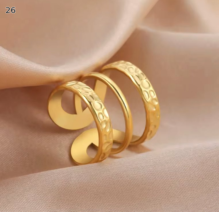 Minimalist Adjustable Ring Set