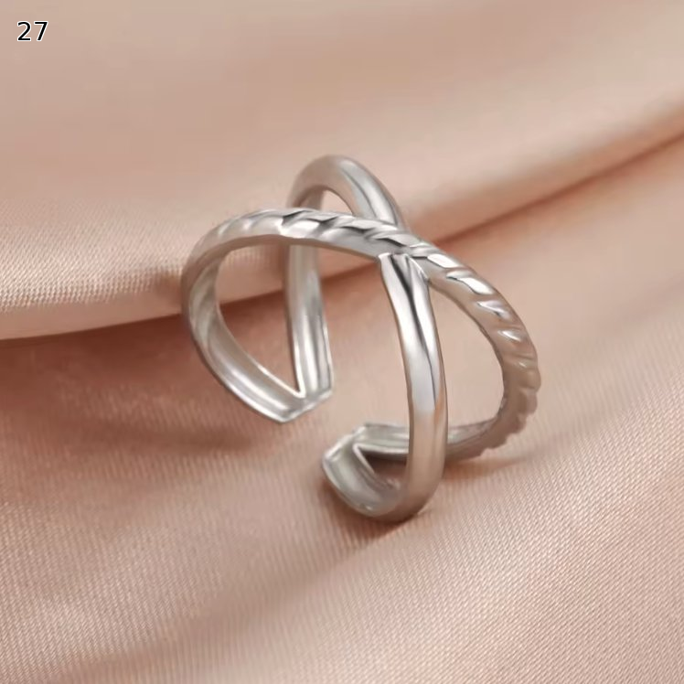 Minimalist Adjustable Ring Set