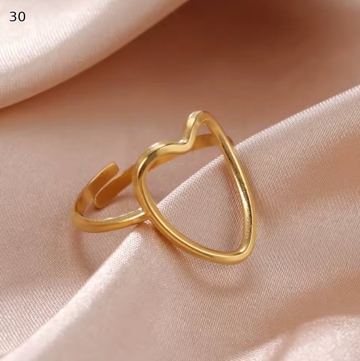 Minimalist Adjustable Ring Set