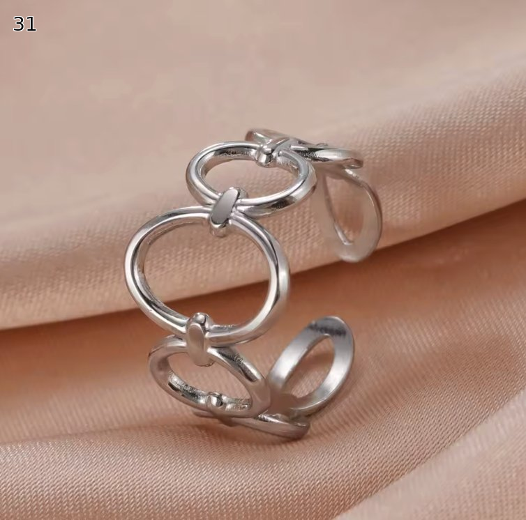 Minimalist Adjustable Ring Set