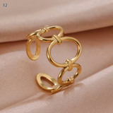 Minimalist Adjustable Ring Set