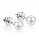Classic Pearl Stud Earrings
