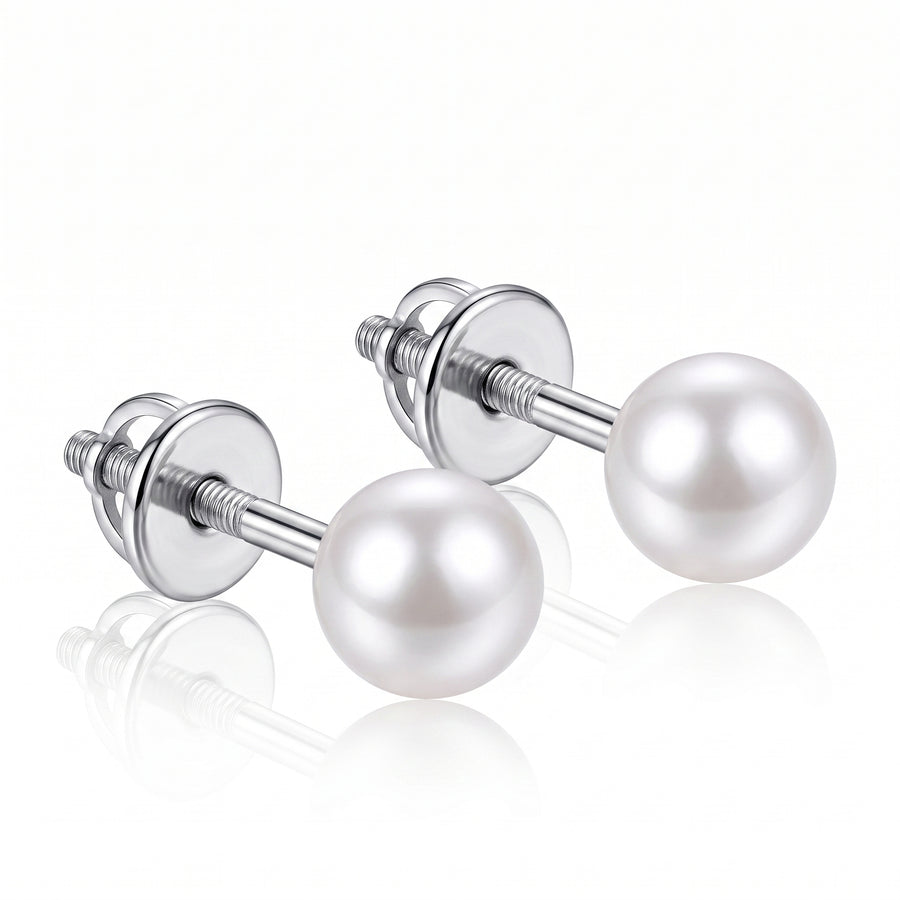 Classic Pearl Stud Earrings