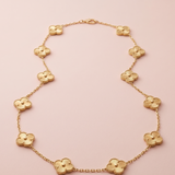 Minimalist 10-Leaf Clover Necklace