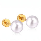 Classic Pearl Stud Earrings
