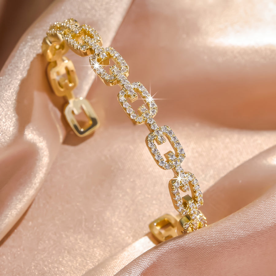 Hollow Square Bangle