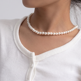 Classic Pearl Choker Necklace